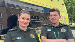 Paramedic Caitlin Sparling and Technician Niall Jerrison - Sanjay Shah Cardiac arrest reunion