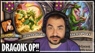 DRAGONS ARE ACTUALLY OP! - Hearthstone Battlegrounds Duos