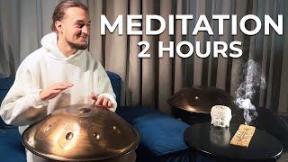 BUDDA Meditation | HANDPAN 2 hours music | Pelalex Hang Drum Music For Meditation #46 | YOGA Music