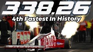 338 MPH !!! Top Fuel Dragster.
