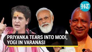 'A conspiracy...': Priyanka Gandhi's frontal attack on PM Modi over Lakhimpur, Farm Laws I Varanasi