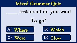 Mixed English Grammar Quiz: CAN YOU SCORE 10/10?