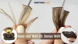 GENIUS WEFT vs HAND-TIED WEFT | Which One can Be Cut | High-Quality Hair | New Times Hair