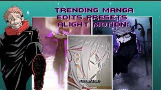 Trending Manga Edits Presets | Alight Motion Part 2