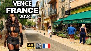 Vence France: The beautiful city in the south of France - 4k Walking tour in Vence France