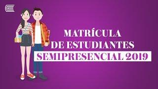 Guía para realizar tu matrícula | Modalidad Semipresencial