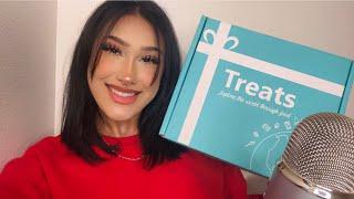 ASMR ~ TRY TREATS UNBOXING (EATING, MOUTH SOUNDS, WHISPERING)