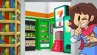 Opening a SECRET 7-11 In my Minecraft House