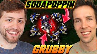 It's time for Sodapoppin to learn what WC3 micro is - after this ladder game - w/ Grubby