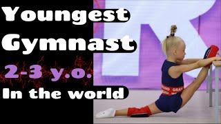 The youngest gymnast in the world! 2-3 y.o. Amelia Romanova