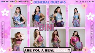 BINI FAN QUIZ CHALLENGE! | Are you a real BLOOMS? | 36 Questions | Knowledge Quiz 6