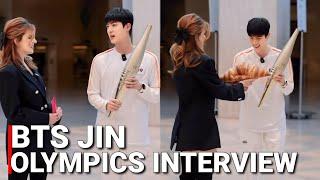 BTS Jin Full Interview With Paris Olympics BTS Jin Paris Olympics 2024