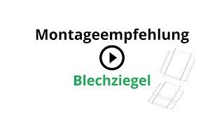 Montageanleitung Blechziegel