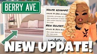 NEW BERRY AVENUE *UPDATE 37* | revamped houses, new poses, walking animations & more!!