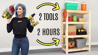 EASY DIY Garage Shelves | FREE BUILDING PLANS!