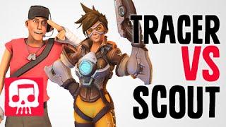 TRACER VS SCOUT Rap Battle by JT Music