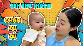 Thử Thách 24h Chăm Đu Đủ - Zino Gặp Đu Đủ I Linh Barbie Vlog