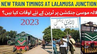 Never Miss a Train Again | New Train Timings at Lalamusa Junction 2023 | Train TimeTable Made Easy