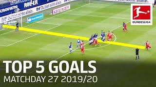 Top 5 Goals on Matchday 27 - Thuram, Goretzka, Cunha & More