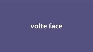 what is the meaning of volte face.