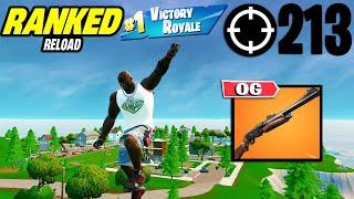 213 Elimination Solo Vs Squads "Ranked RELOAD" Gameplay Wins (Fortnite PS4 Controller On PC)