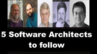 5 Top Software Architects that you should follow