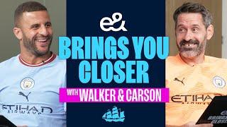 Who cut holes in everyone's socks?! | Kyle Walker and Scott Carson Interview | e& Brings You Closer