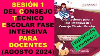 Soy Docente: SESIÓN 1 DEL CONSEJO TÉCNICO ESCOLAR FASE INTENSIVA PARA DOCENTES (AGOSTO 2024)