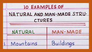 Examples of Natural and Man made Structures | 5 | 10 Examples of Natural and Man made Structures