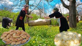 Traditional Homemade Butter and Unusual Dishes of Peasant Women