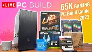 LIVE PC Build: 65K Intel i5-12400F, Zotac RTX 3060, Gigabyte B660M DS3H Build 2022