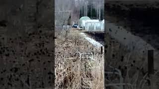 Огороды в начале весны. Март.
