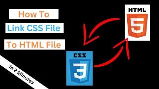 How to Link CSS File to HTML File | HTML CSS Tutorial