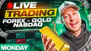 Live Trading Forex, Gold, And Nasdaq (Back in ACTION!!)