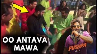 Kohli Dance for Oo antava mawa Song Pushpa in Maxwell wedding