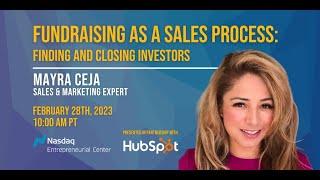 Fundraising as a Sales Process: Finding and Closing Investors