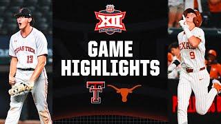 Texas Tech vs. Texas | 2024 Phillips 66 Big 12 Baseball Championship Highlights | May 21, 2024