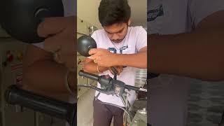 ROYAL ENFIELD CLASSIC 350  mirrors fitting       #royalenfield #mirror #royalenfieldtelugu