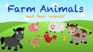 Farm Animals and their sounds | Kids Fun Learning Video