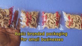 Basic branded packaging for small businesses