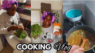 Cook with me | Ogbono Soup with Oha Leave and Wheat | Life of a realistic African Girl