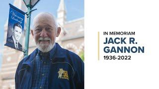 Memorial Service for Jack R. Gannon, '59 & H-'88