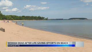 Woman dead after life-saving efforts on beach at McCarty’s Cove