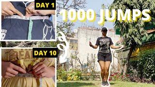 I took 10 day Jump rope Challenge *no diet* *shocking results*| Kshipra Vats