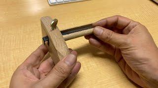 Setting up a Kama-Kehiki (Traditional Japanese Marking Gauge With Dual Blades) | 鎌毛引を仕立てる