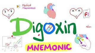 Digoxin Mnemonic - Cardiac Glycosides (Inotropes) - Cardiac Pharmacology - Cardiology