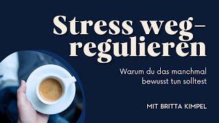 Warum du manchmal Stress wegregulieren solltest