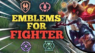 Emblem Recommendation For Fighter By Coach Lyrick - META Emblem For Exp Lane This Patch Update