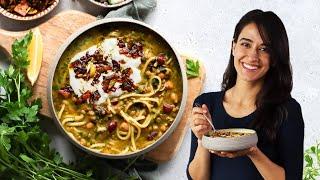 High protein anti-inflammatory noodle soup (aush reshteh) ‍