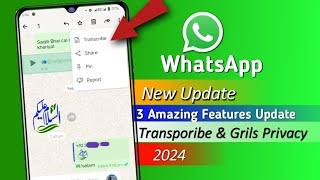 WhatsApp New 3 Updates 2024 | Amazing Features Updates 2024 | WhatsApp Plus new update 2024